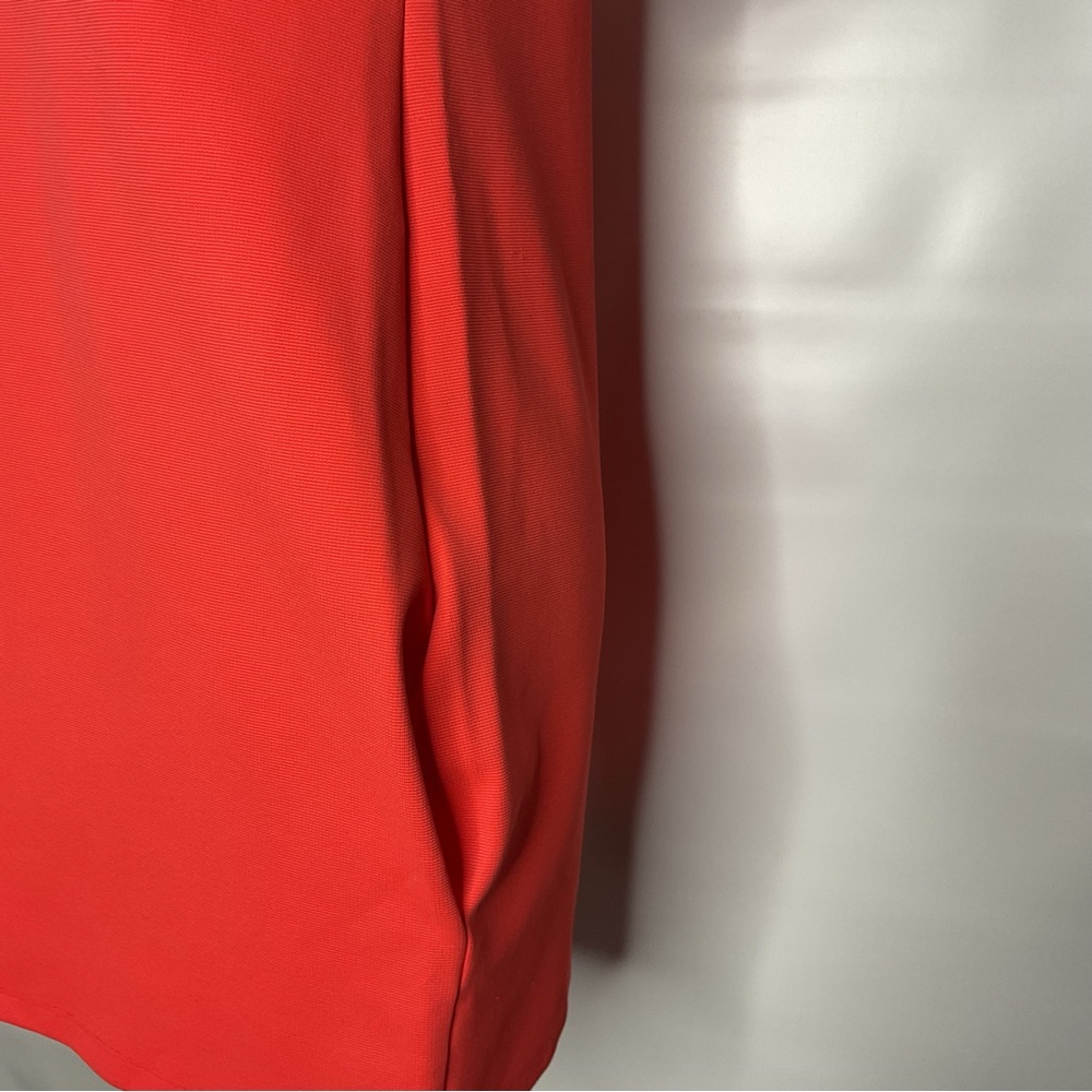 Jil Sander Coral V-neck Shift mini dress. Pockets! - Picture 4 of 9